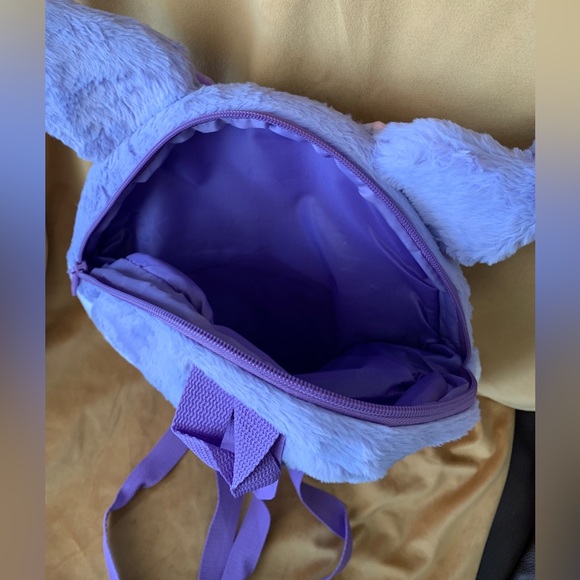 NEW SANRIO CHARACTER KUROMI FLUFFY BACKPACK - Picture 4 of 4